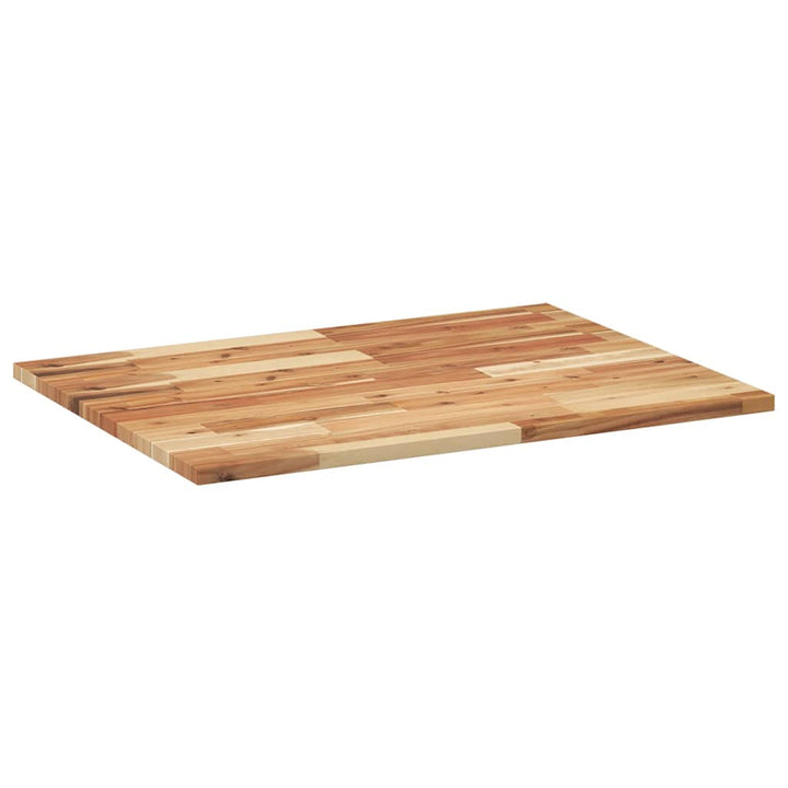 bordplade 80x60x2 cm rektangulær massivt akacietræ