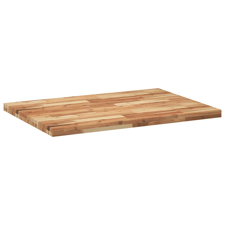 bordplade 100x70x4 cm rektangulær massivt akacietræ