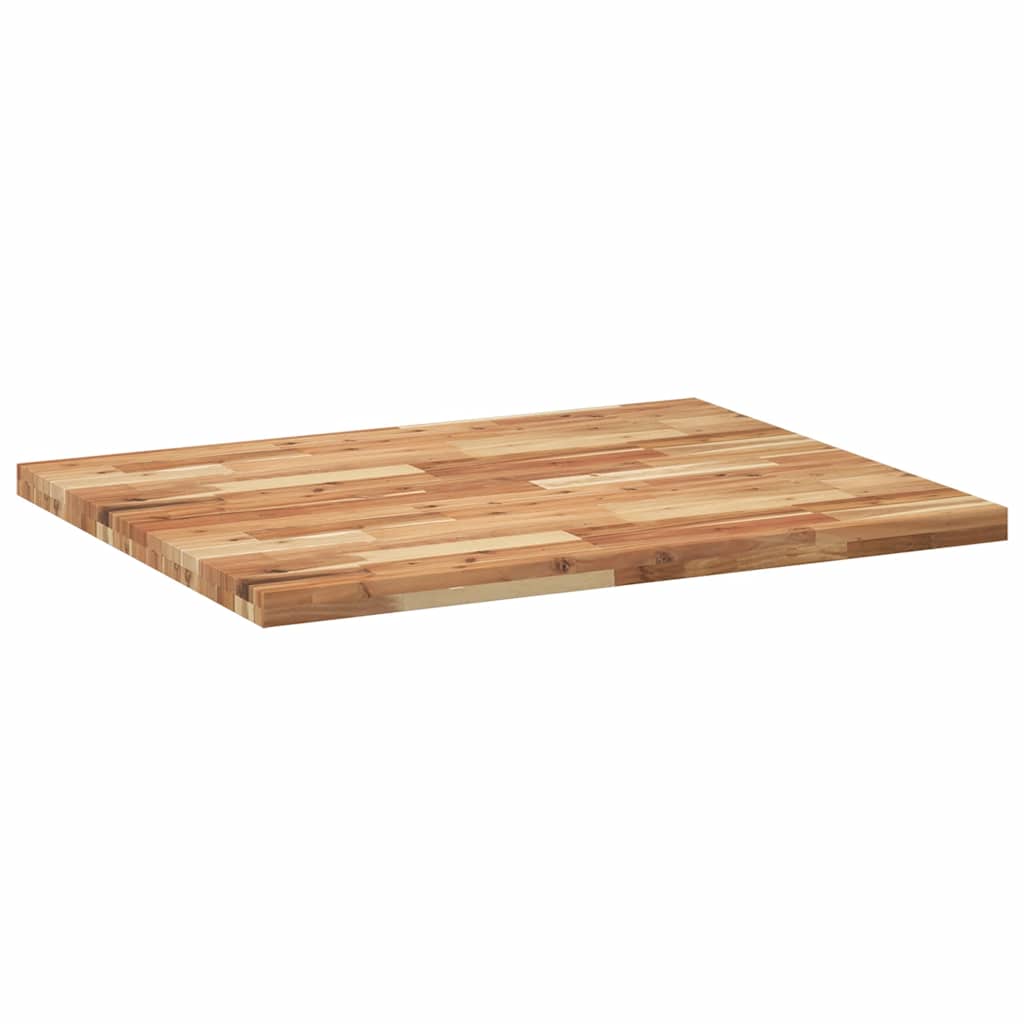 bordplade 100x80x4 cm rektangulær massivt akacietræ