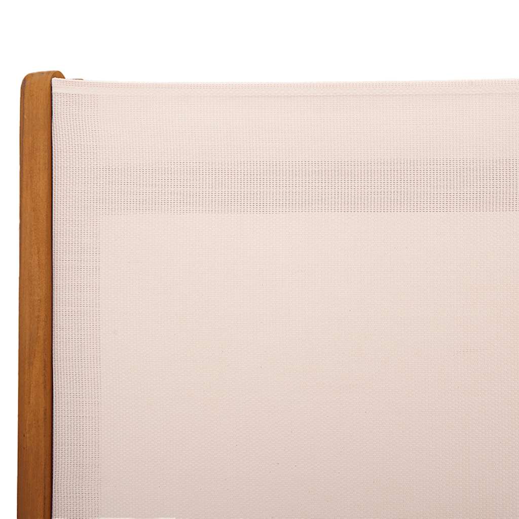 foldbare havestole 2 stk. massivt akacietræ og textilene