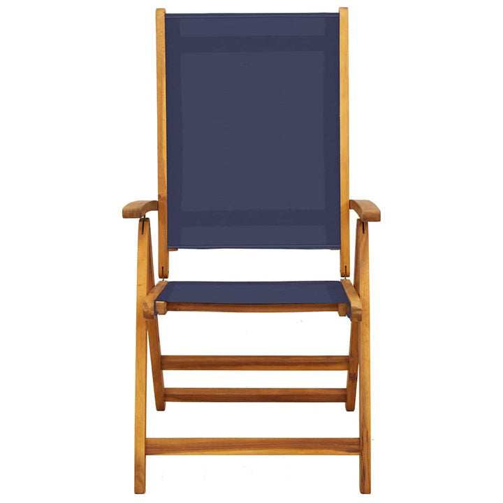 foldbare havestole 2 stk. massivt akacietræ og textilene