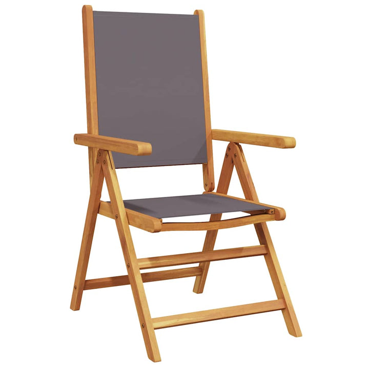 spisebordssæt til haven 7 dele stof og massivt træ antracitgrå