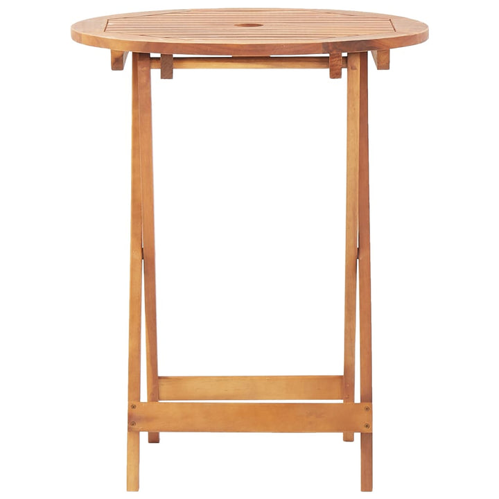 bistrosæt 3 dele polyrattan og massivt træ sort