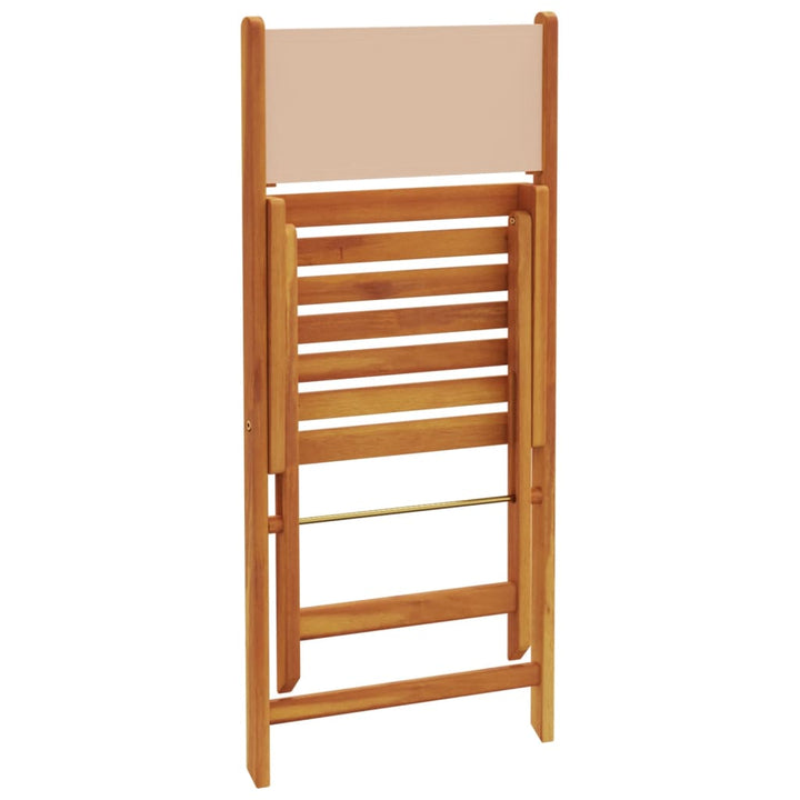 bistrosæt 3 dele stof og massivt træ beige