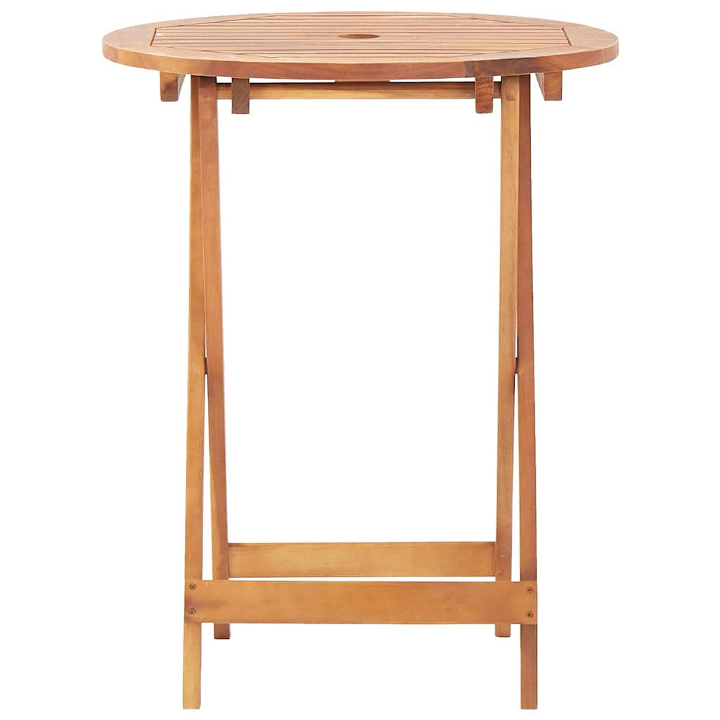 bistrosæt 3 dele polyrattan og massivt træ sort