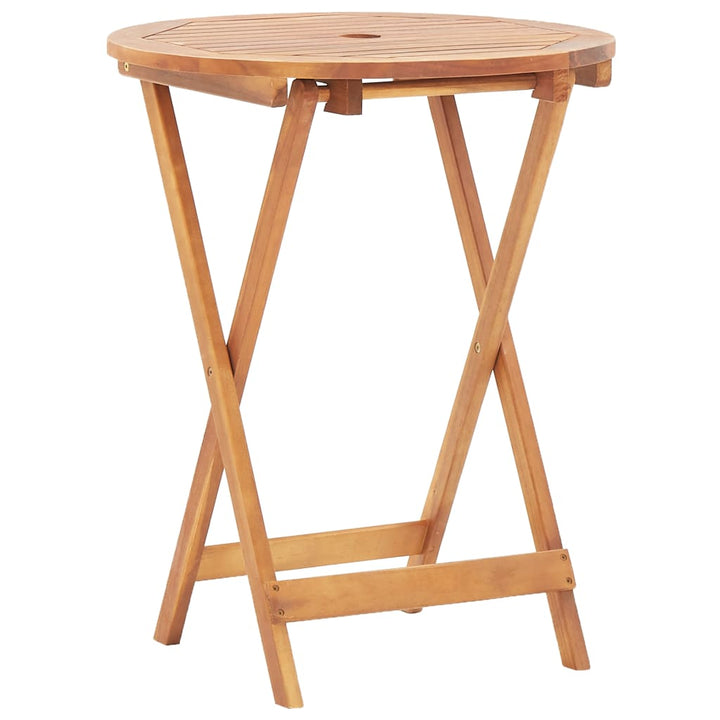 bistrosæt 3 dele polypropylen og massivt træ sort
