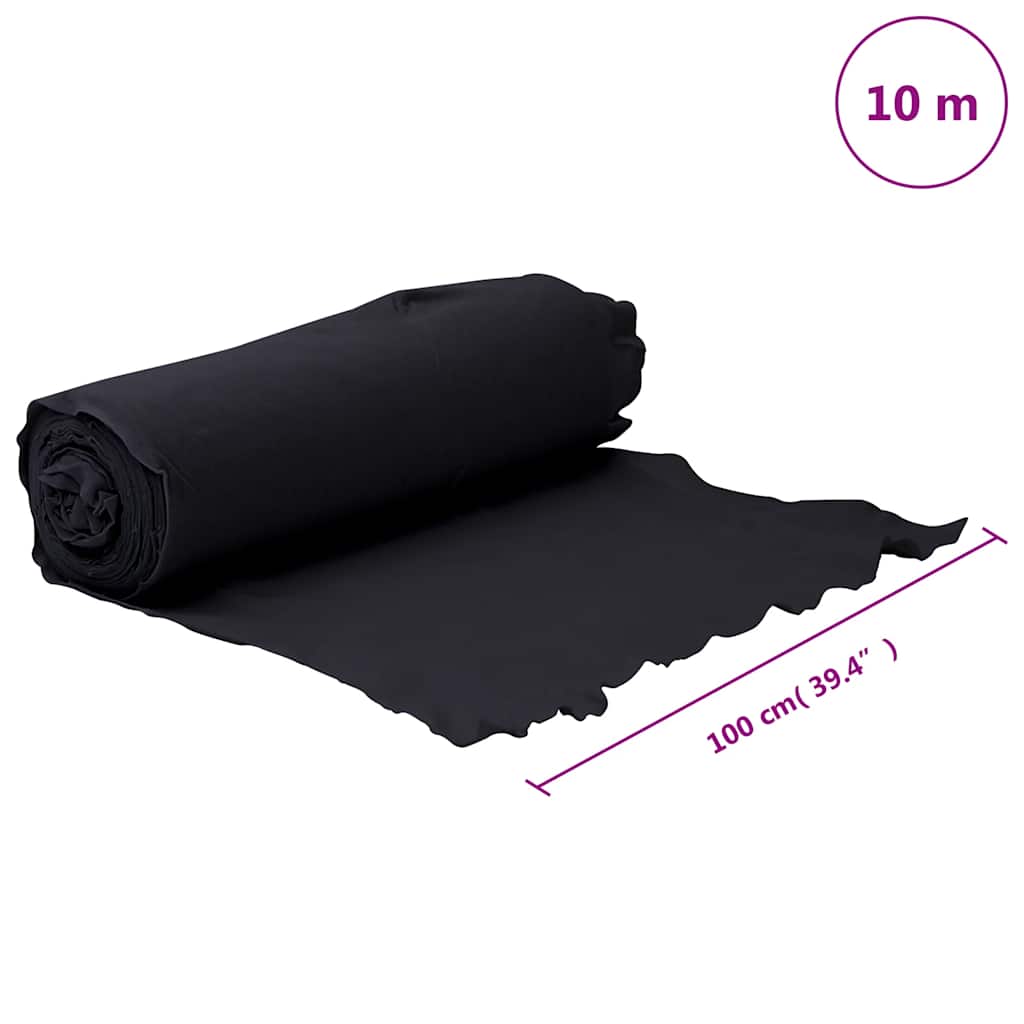 ukrudtsdug 1x10 m polyesterfibre sort