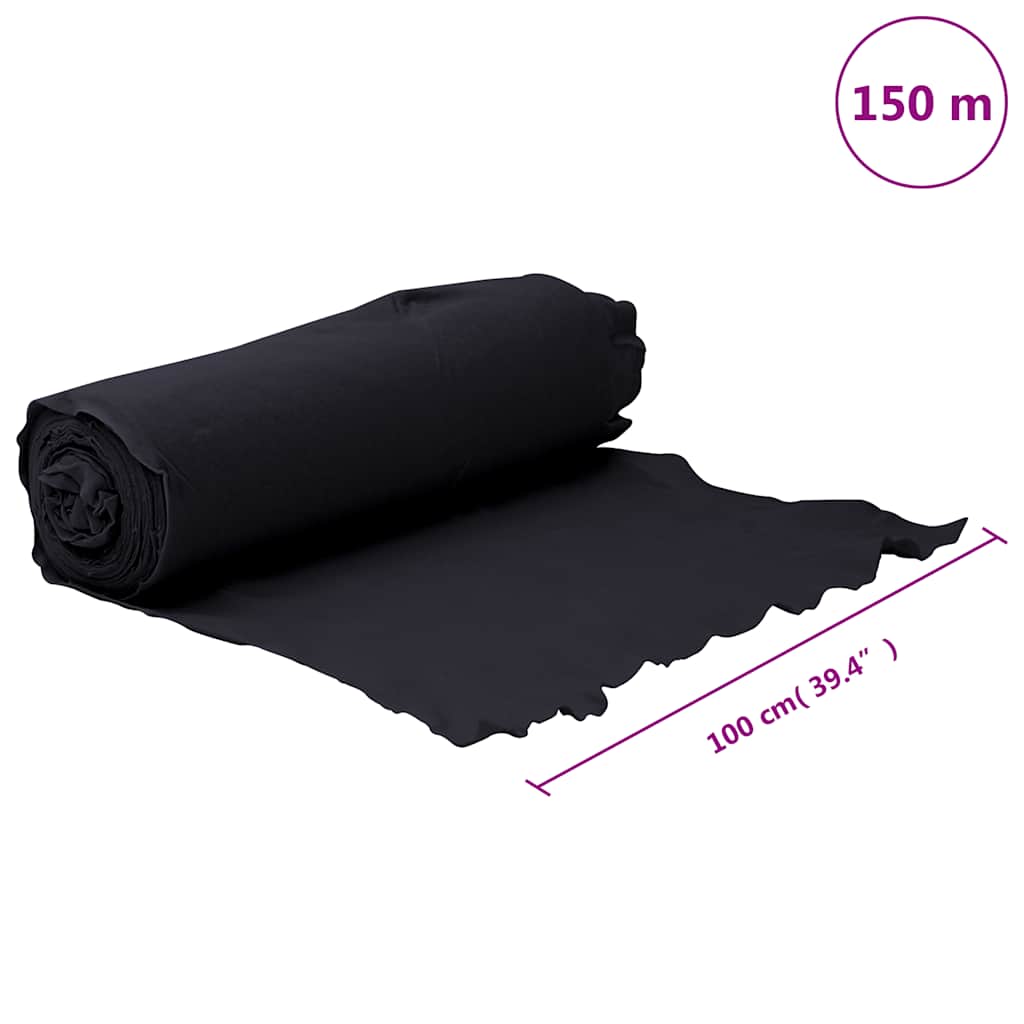 ukrudtsdug 1x150 m polyesterfibre sort