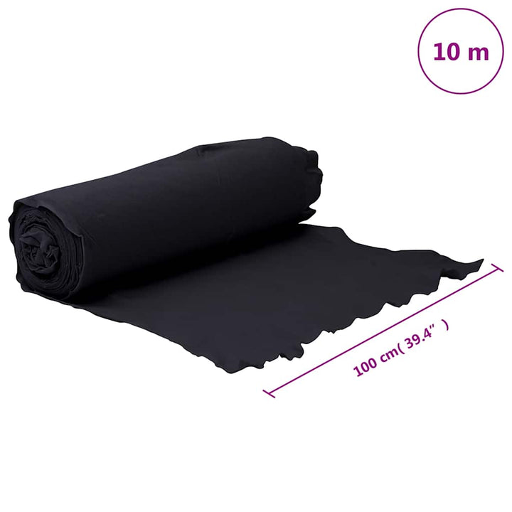 ukrudtsdug 1x10 m polyesterfibre sort