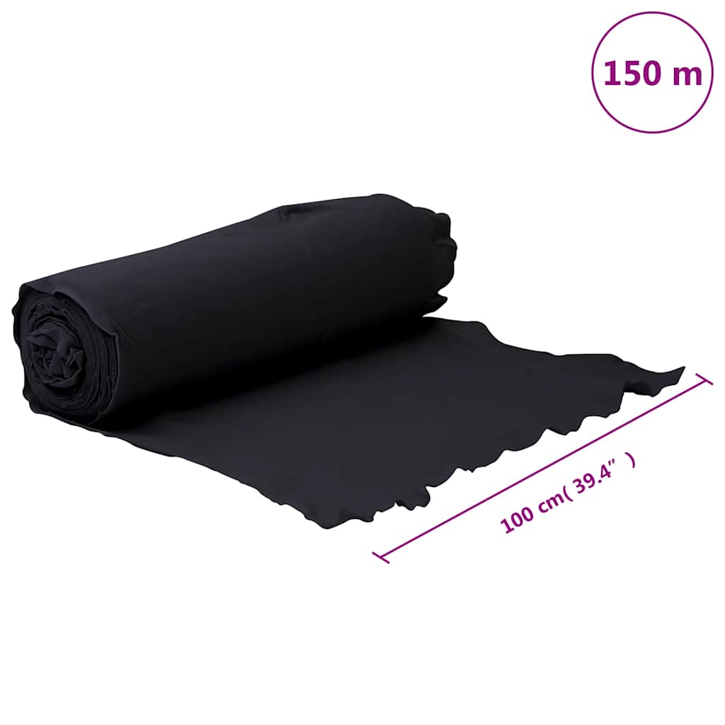 ukrudtsdug 1x150 m polyesterfibre sort
