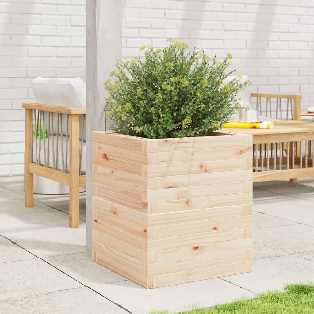 plantekasse 40x40x46 cm massivt fyrretræ