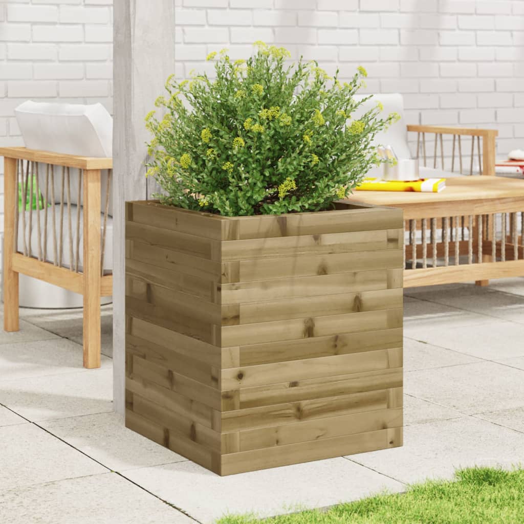 plantekasse 40x40x46 cm imprægneret fyrretræ
