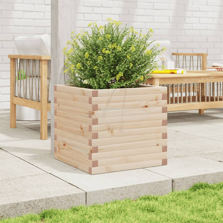 plantekasse 50x50x46 cm massivt fyrretræ
