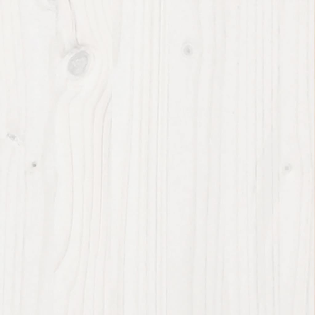 plantekasse 60x60x46 cm massivt fyrretræ hvid