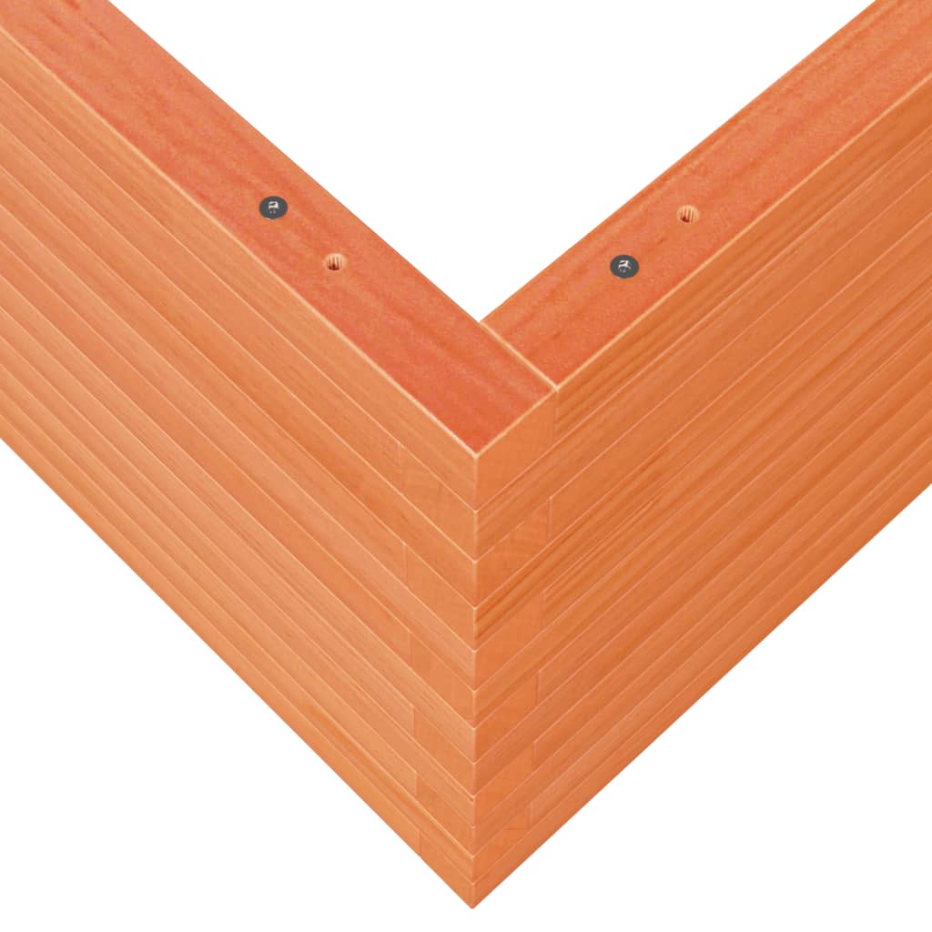 plantekasse 100x100x46 cm massivt fyrretræ gyldenbrun