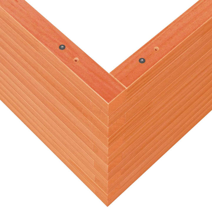 plantekasse 100x100x46 cm massivt fyrretræ gyldenbrun