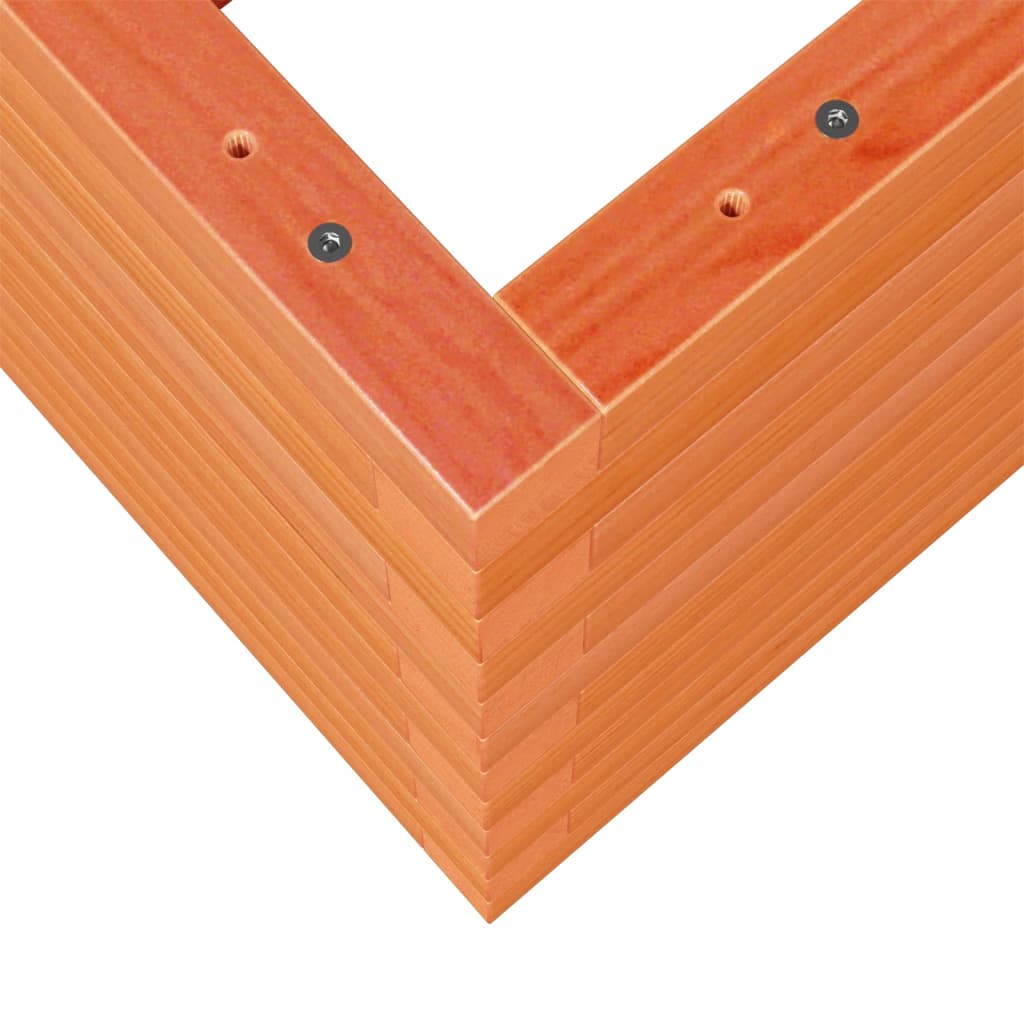 plantekasse 90x40x46 cm massivt fyrretræ gyldenbrun