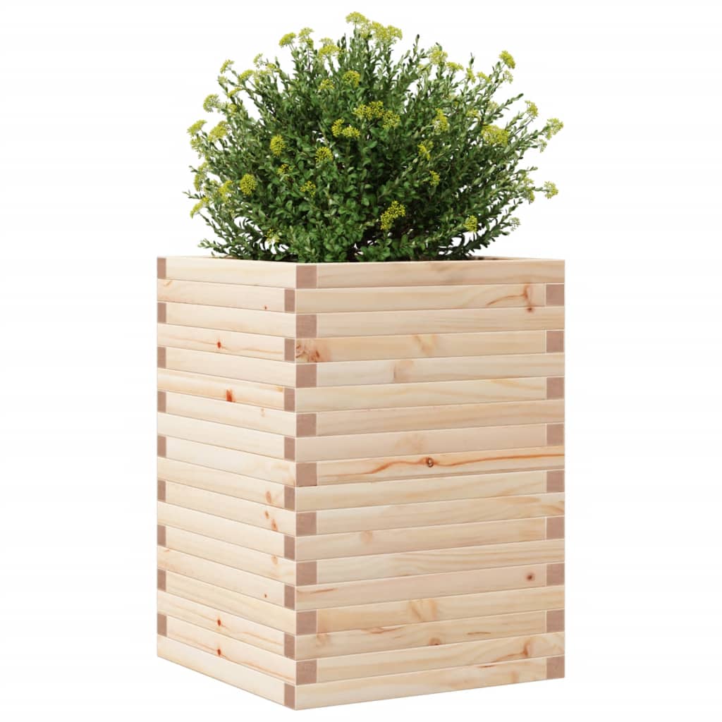 plantekasse 50x50x68,5 cm massivt fyrretræ