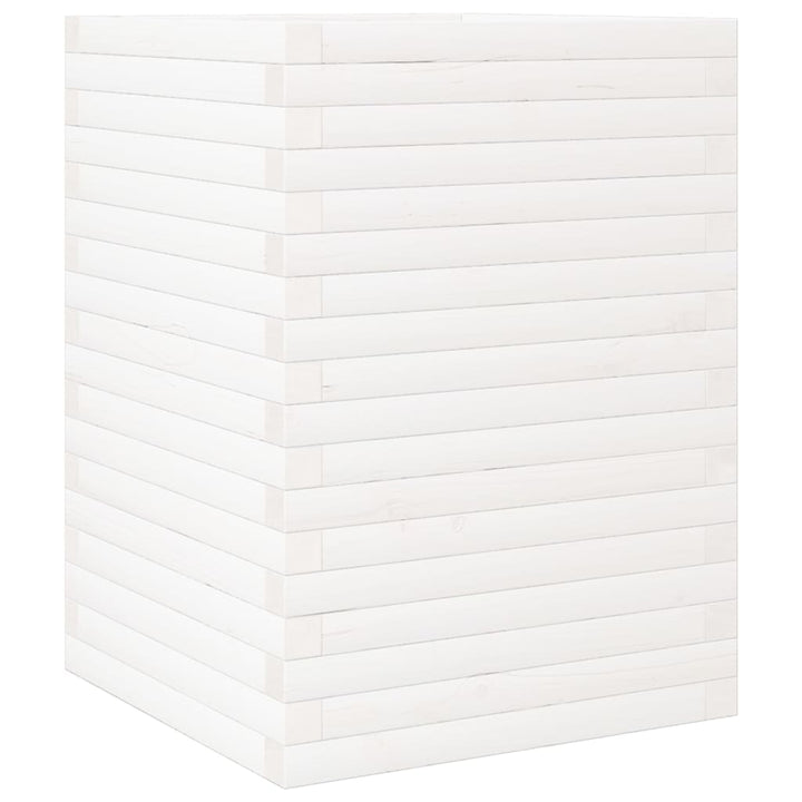 plantekasse 50x50x68,5 cm massivt fyrretræ hvid