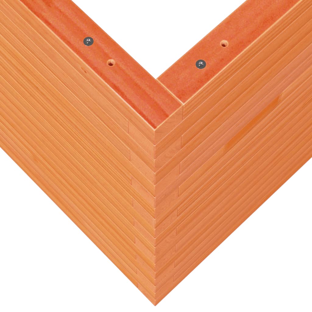 plantekasse 60x60x68,5 cm massivt fyrretræ gyldenbrun