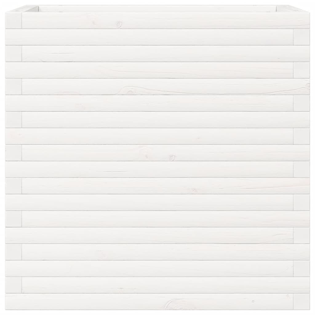plantekasse 70x40x68,5 cm massivt fyrretræ hvid