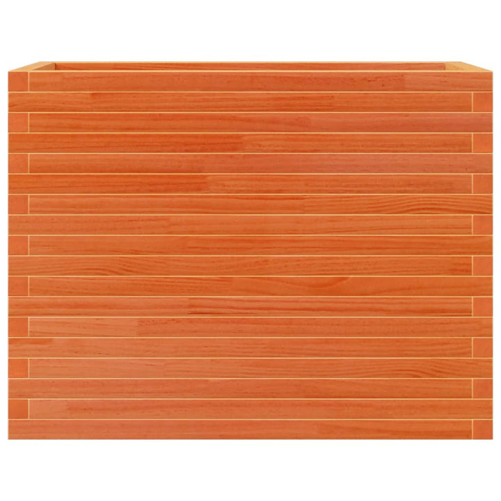 plantekasse 90x40x68,5 cm massivt fyrretræ gyldenbrun