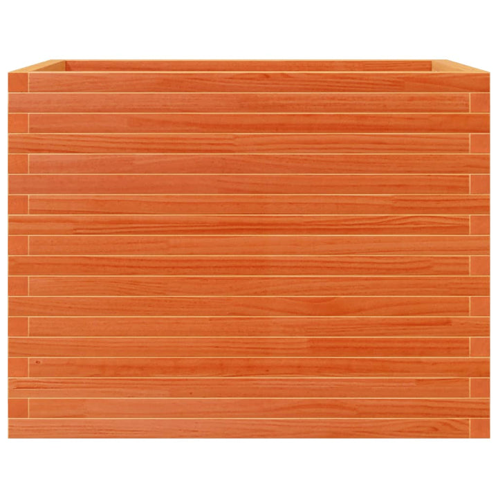 plantekasse 90x60x68,5 cm massivt fyrretræ gyldenbrun