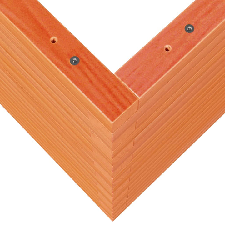plantekasse 90x60x68,5 cm massivt fyrretræ gyldenbrun