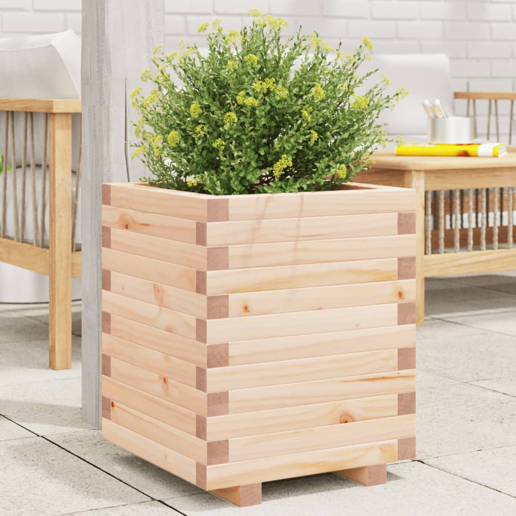 plantekasse 40x40x49,5 cm massivt fyrretræ
