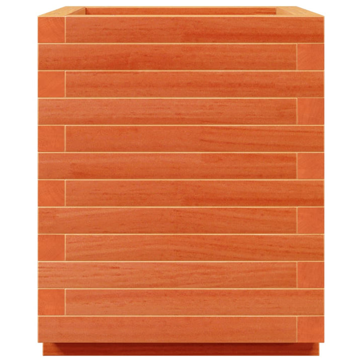 plantekasse 40x40x49,5 cm massivt fyrretræ gyldenbrun