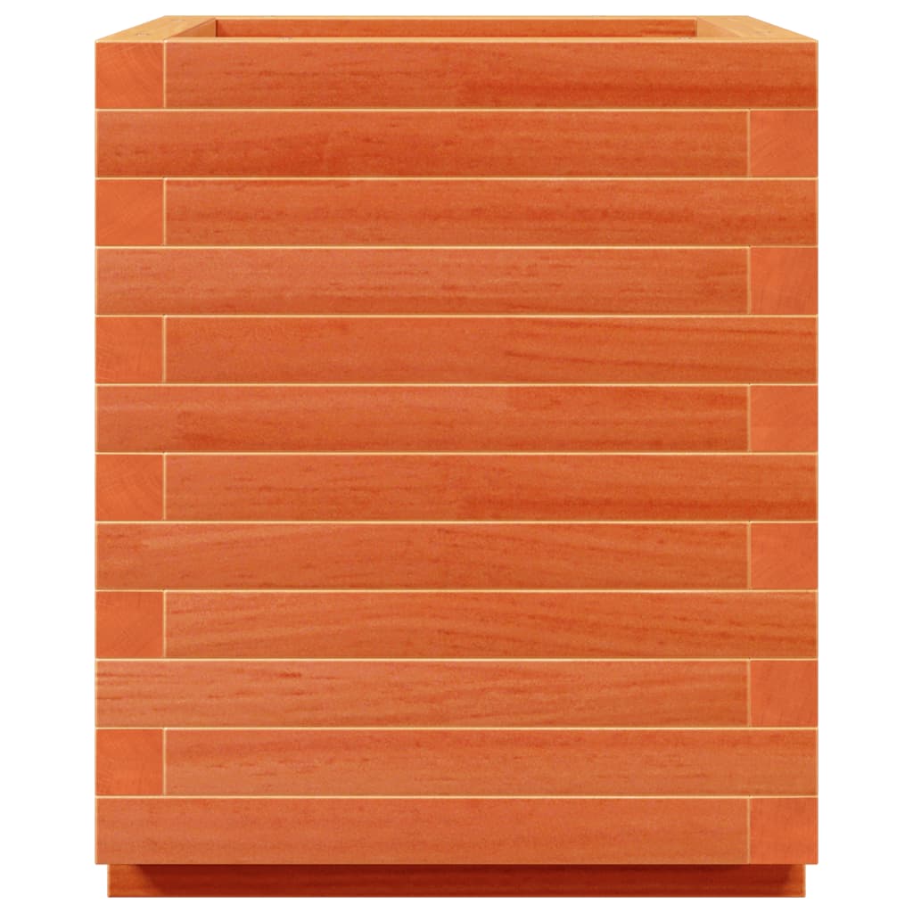 plantekasse 40x40x49,5 cm massivt fyrretræ gyldenbrun