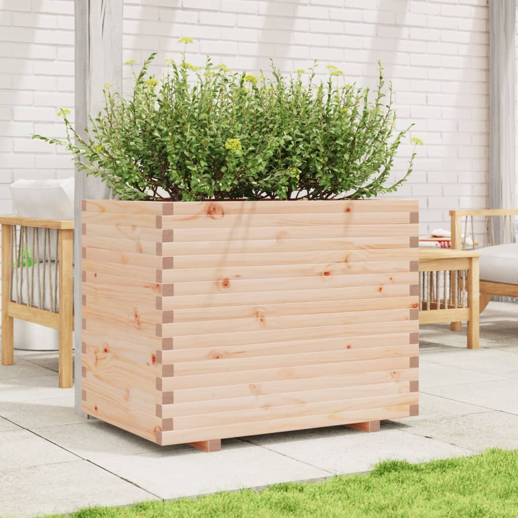 plantekasse 90x60x72,5 cm massivt fyrretræ