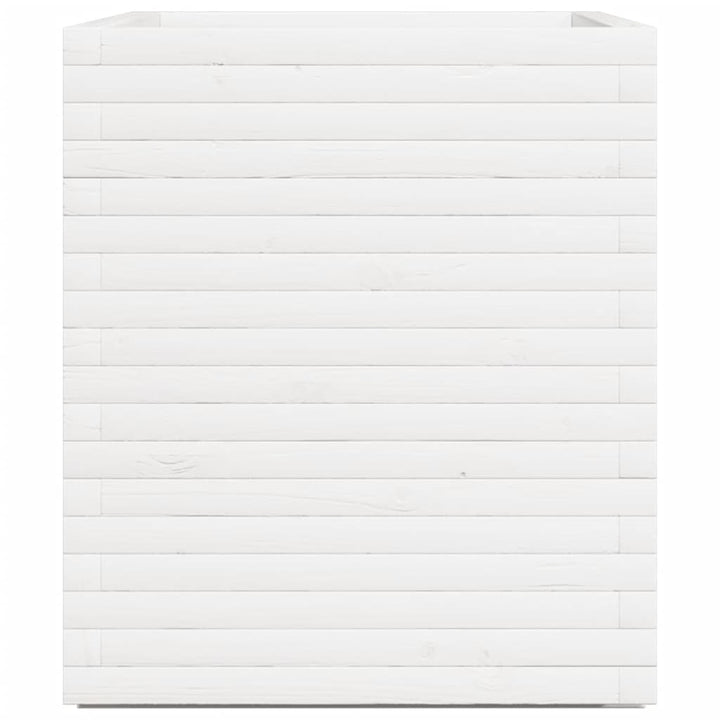 plantekasse 90x60x72 cm massivt fyrretræ hvid