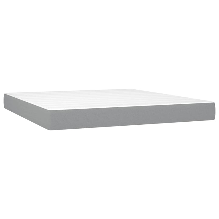 seng med madras 140x190 cm massivt fyrretræ hvid