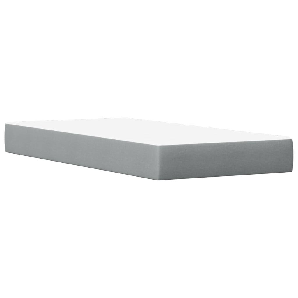 seng med madras 90x190 cm massivt fyrretræ hvid