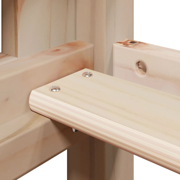 køjeseng med tag 80x200 cm massivt fyrretræ