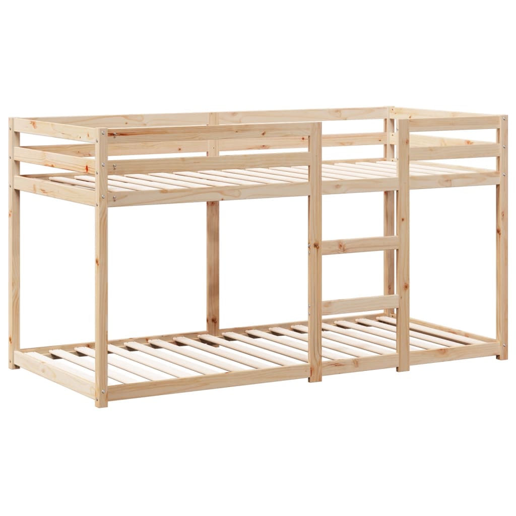 køjeseng uden madras 90x200 cm massivt fyrretræ