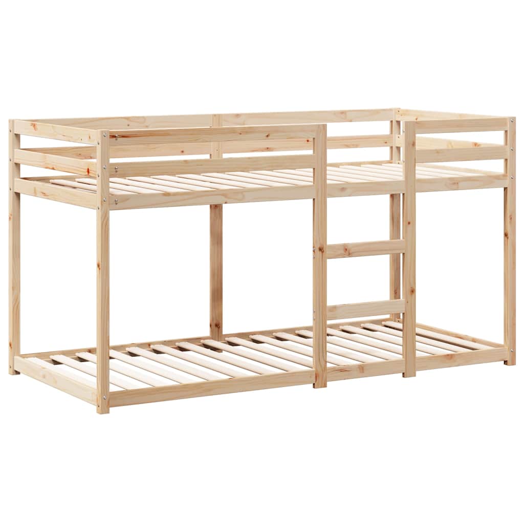 køjeseng uden madras 90x200 cm massivt fyrretræ