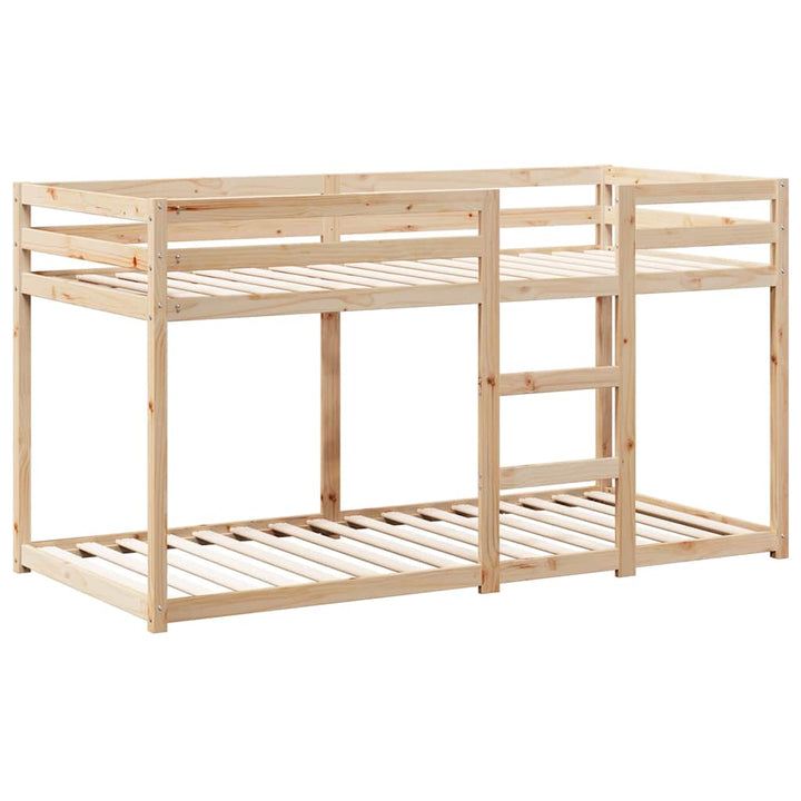 køjeseng uden madras 90x200 cm massivt fyrretræ