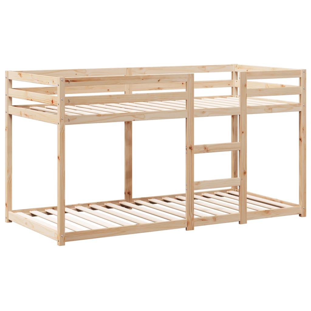 køjeseng uden madras 90x190 cm massivt fyrretræ
