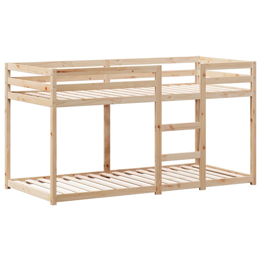 køjeseng uden madras 90x200 cm massivt fyrretræ