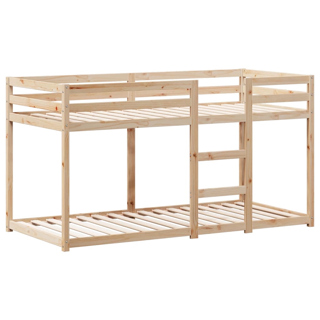 køjeseng uden madras 90x200 cm massivt fyrretræ