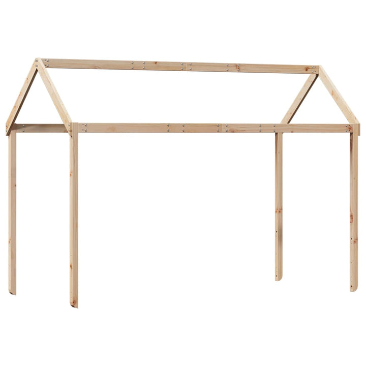 køjeseng med tag 80x200 cm massivt fyrretræ