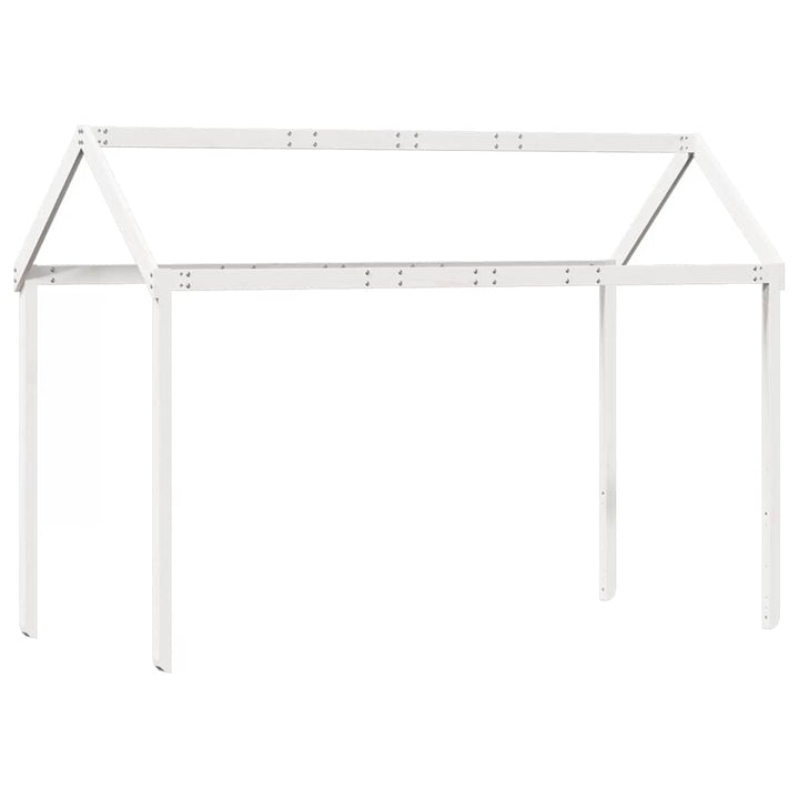 høj husseng 75x190 cm massivt fyrretræ hvid