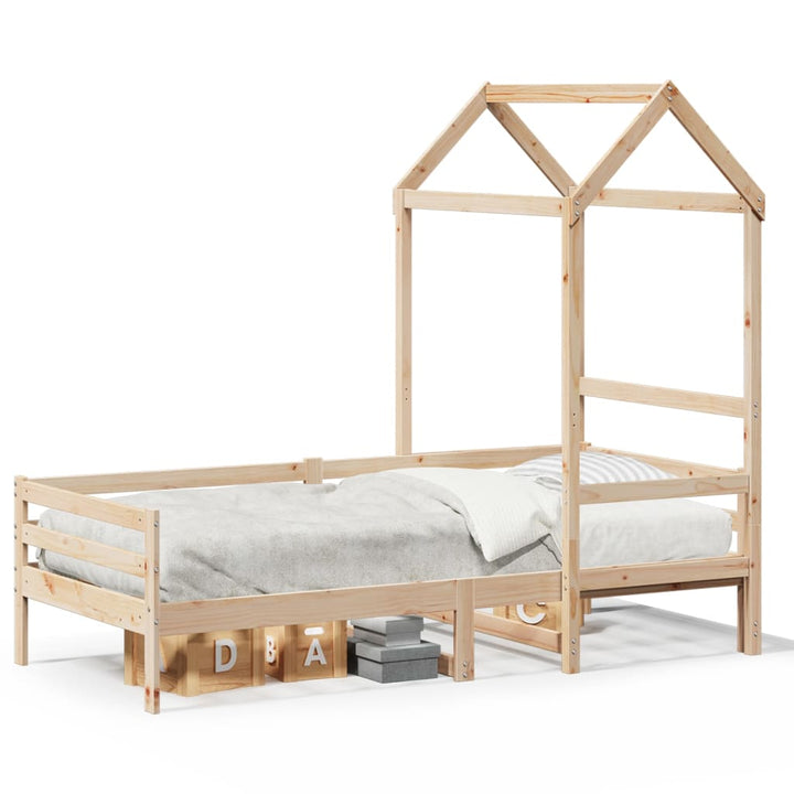 daybed med tag 80x200 cm massivt fyrretræ