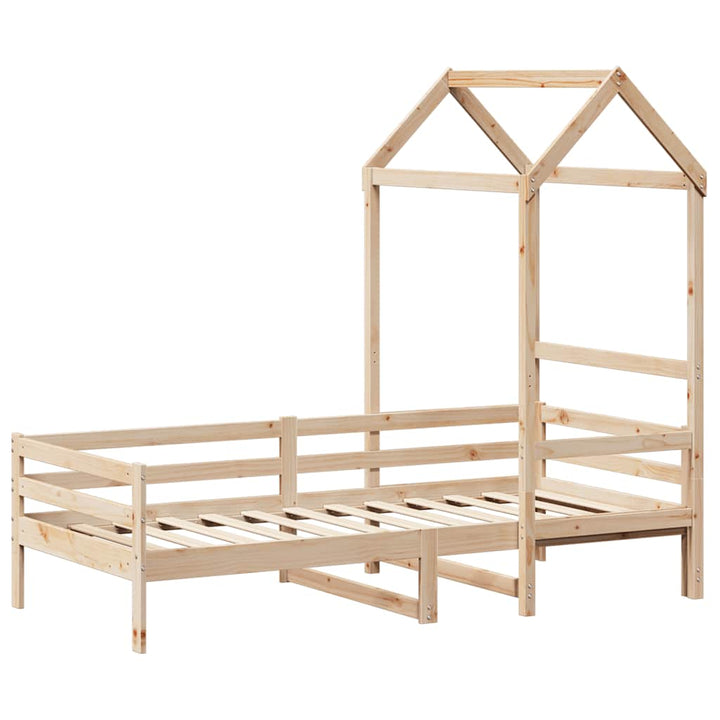 daybed med tag 80x200 cm massivt fyrretræ