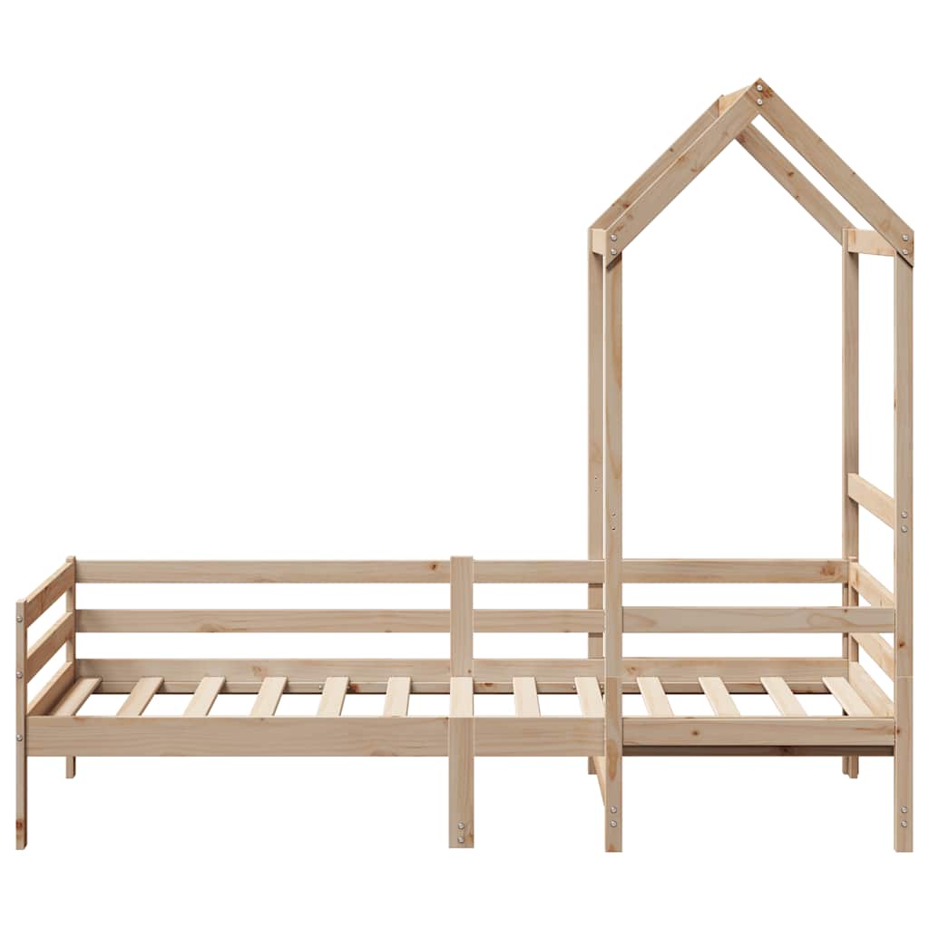 daybed med tag 80x200 cm massivt fyrretræ