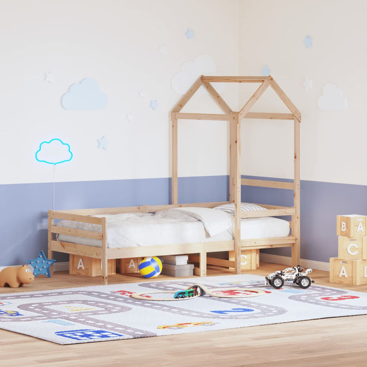daybed med tag 80x200 cm massivt fyrretræ