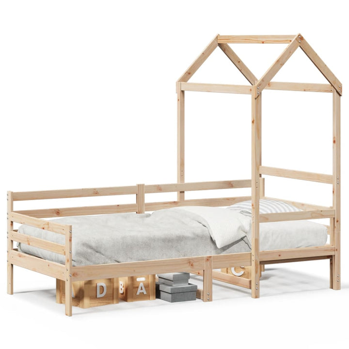 daybed med tag 80x200 cm massivt fyrretræ