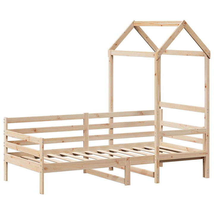 daybed med tag 80x200 cm massivt fyrretræ